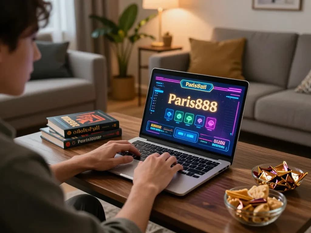 Engage with Paris888 for thrilling online gambling experiences in a cozy home setup.