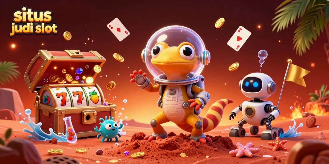 Keberuntungan memenangi situs judi slot dengan simbol keberuntungan dan karakter unik.