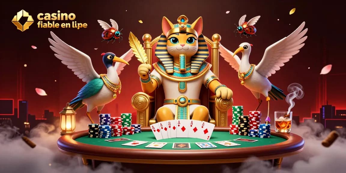 Vivez l'excitation au casino fiable en ligne avec une action de poker vibrante et un charme égyptien emblématique.