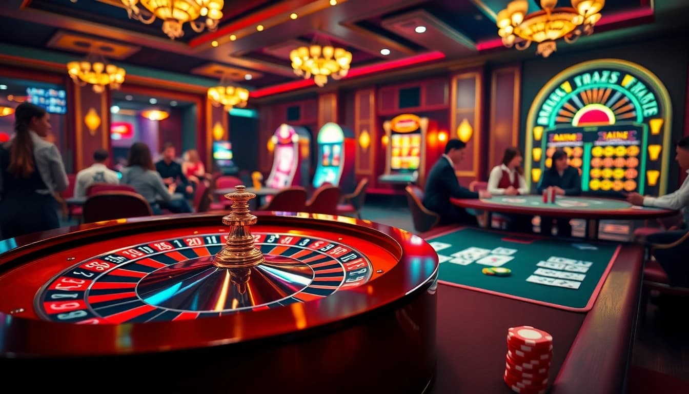 Experience the thrill of high-stakes gambling at https://s88.works/ with luxury poker tables and vibrant slot machines.