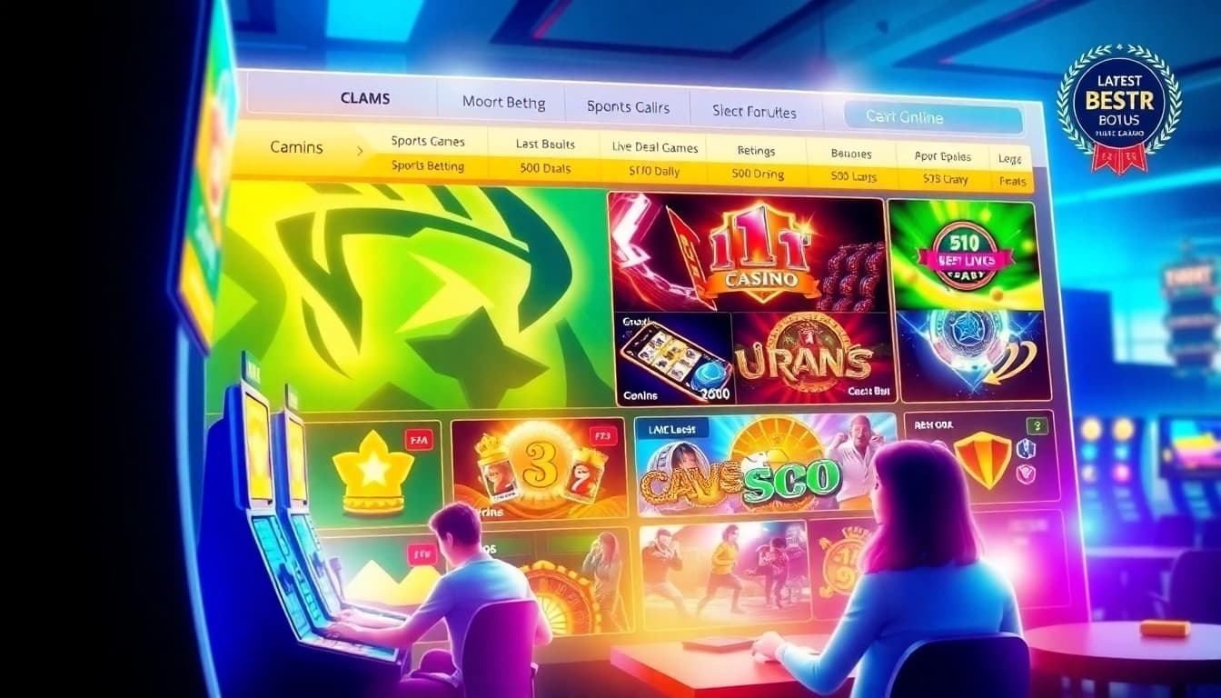 Engaging online casino interface showcasing popular games and promotions with the keyword ลิงก์ 78WIN.