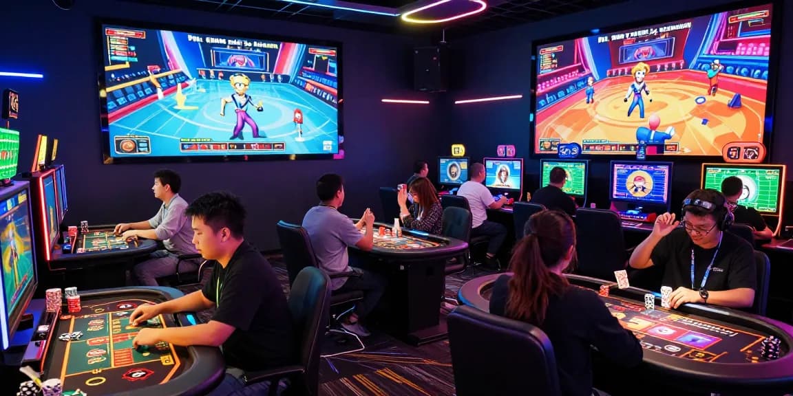 Exciting gameplay at MBM娛樂 online casino with players engaged in vibrant digital gaming.