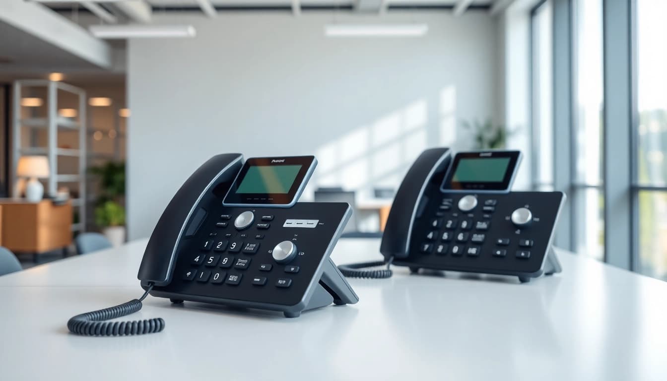 Enhance communication with efficient office phone systems in a modern workspace.