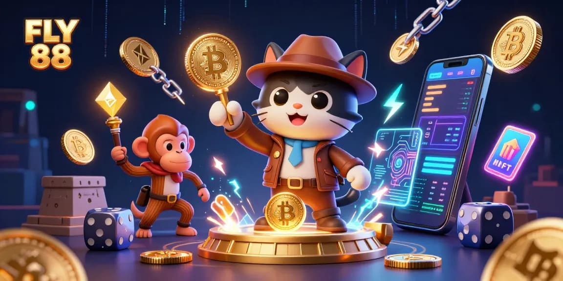 Experience thrilling gameplay with FLY 88 as an archaeologist cat uncovers casino treasures.