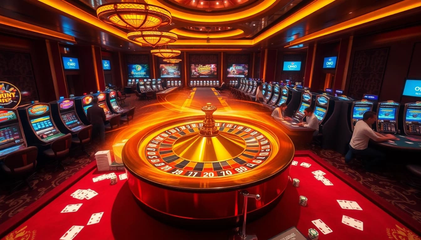 Experience the excitement of indoxxi as players place bets at a luxurious casino with roulette and cards.