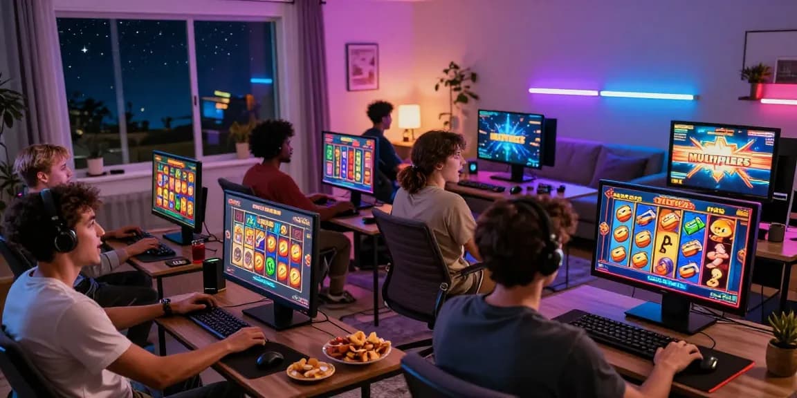 Players enjoying Spaceman slot game in a vibrant gaming environment with engaging atmosphere.