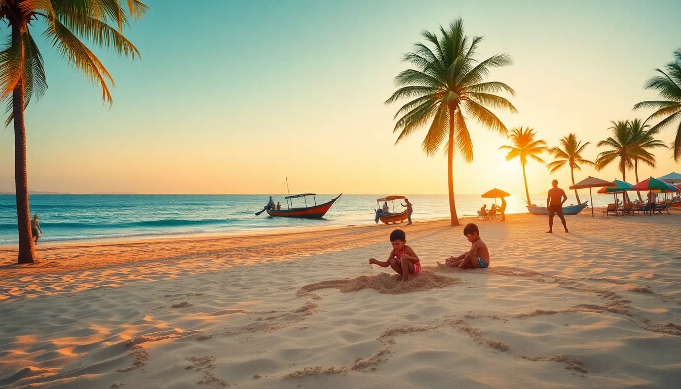 Deslumbrante vista do nascer do sol na praia de Paripueira AL, com areias douradas e águas cristalinas.