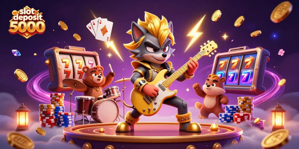 Experience thrilling gameplay with slot deposit 5000 featuring lucky sevens and vibrant casino elements!