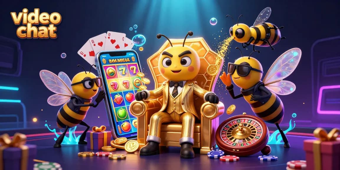 Engage in enticing video chat while winning with charming animated characters and slot games.