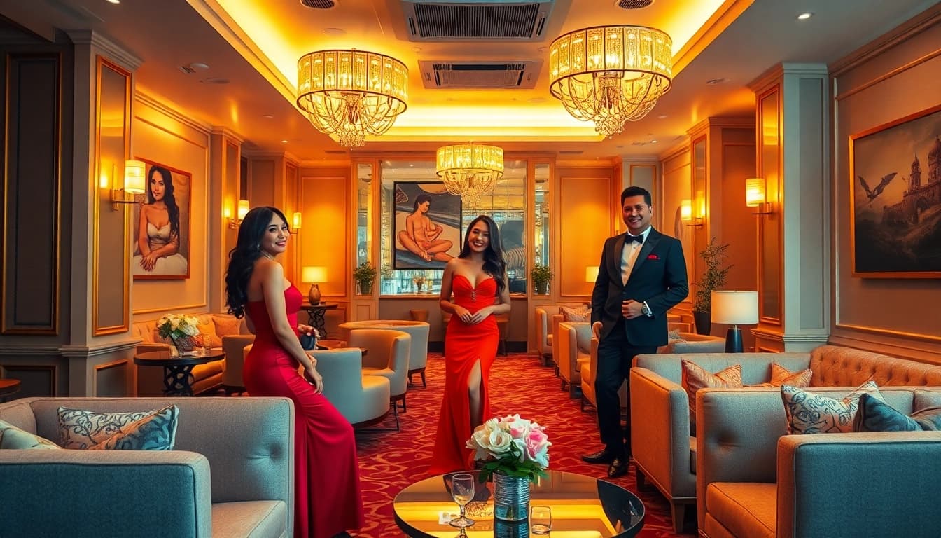 Premium Singapore escort service in an elegant lounge setting, highlighting warmth and trust.