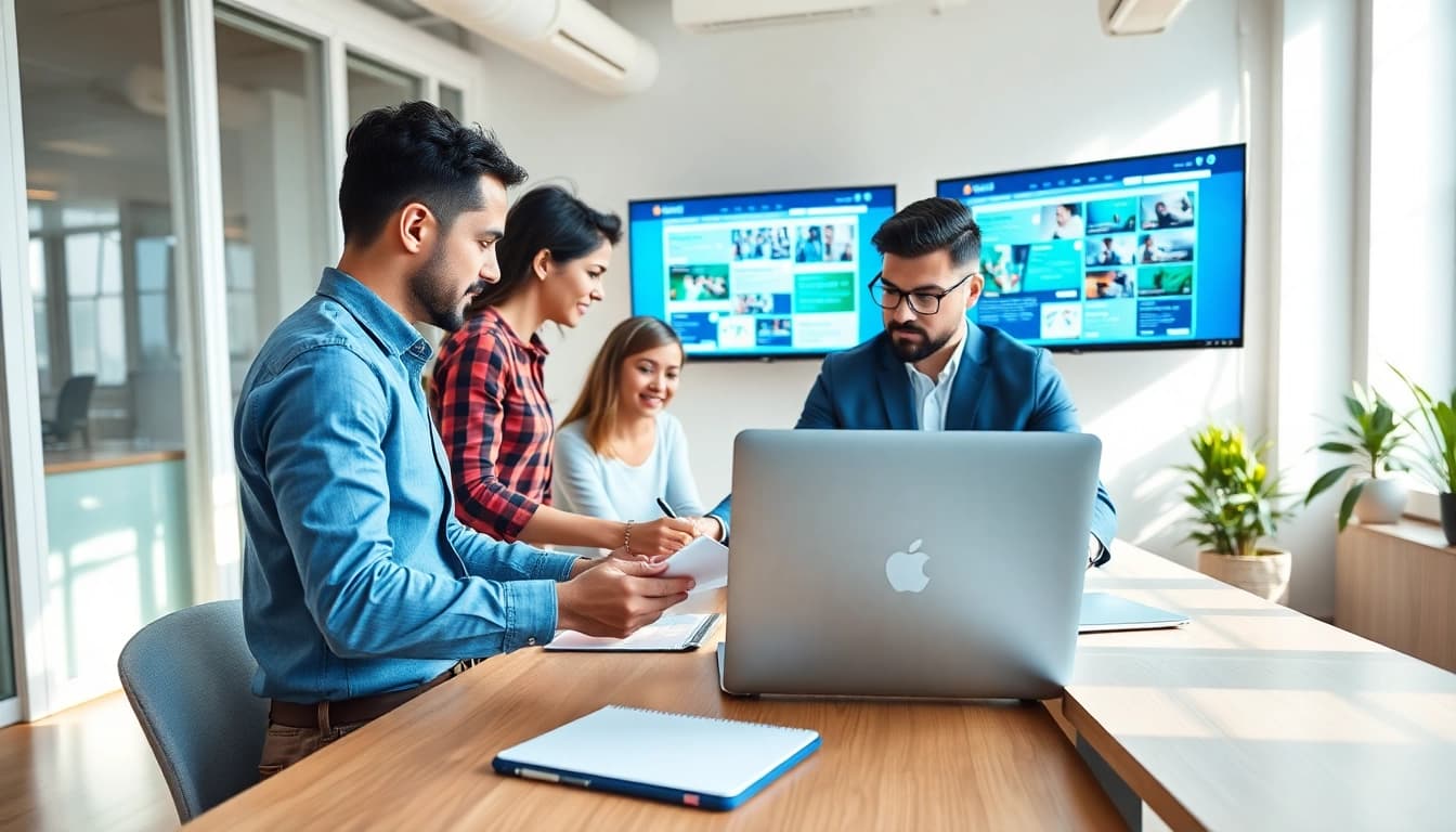 Creating exceptional web design edmonton solutions in a collaborative and modern office space.