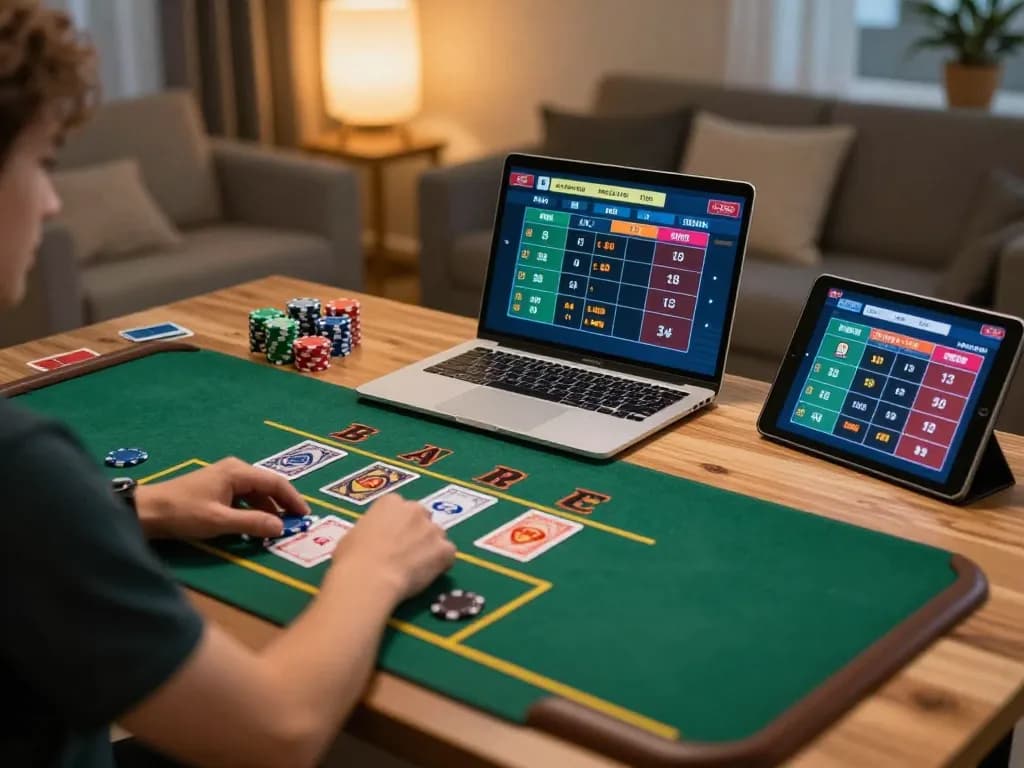 Engaging in situs gacor online gaming session with live dealer, modern setup and warm atmosphere.