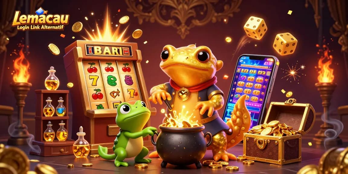 Experience the thrill of winning at Lemacau Login Link Alternatif with immersive 3D casino elements.