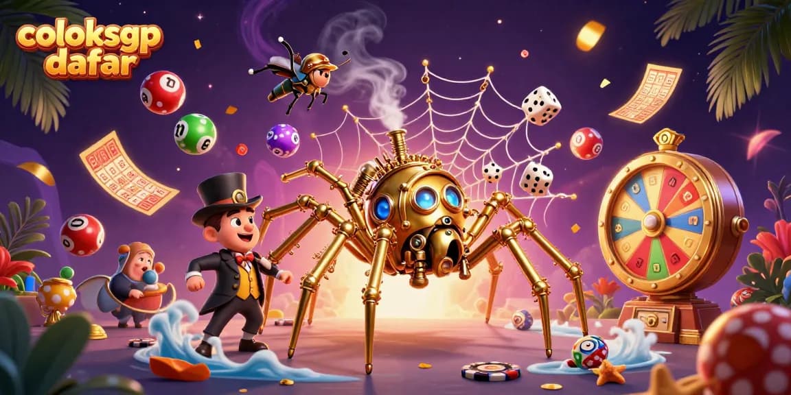 Catch winning opportunities with coloksgp daftar illustrated in vibrant 3D casino scene.