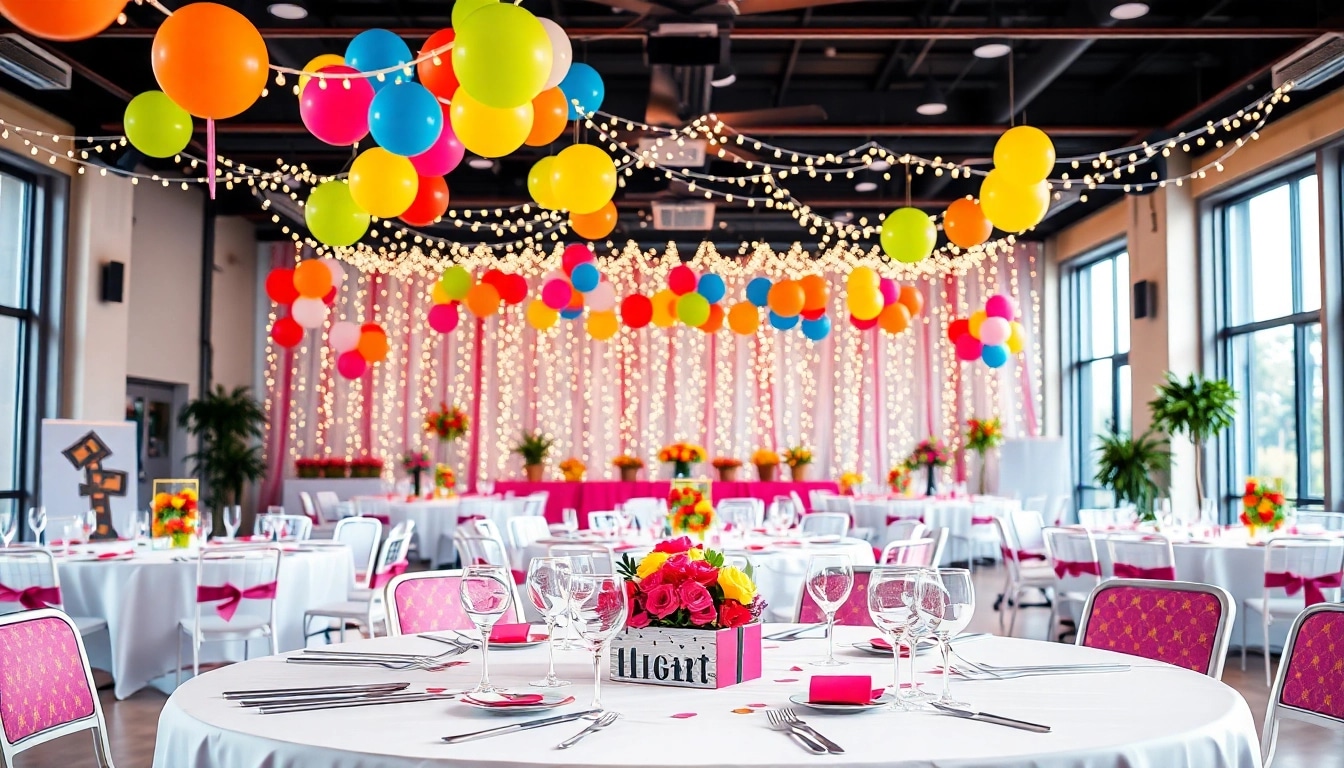 Enhance your event rentals experience with beautiful decorations and table setups.