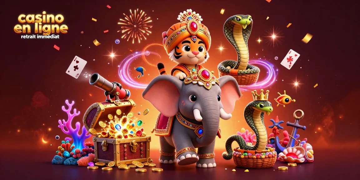 Retirez vos gains instantanément avec les meilleurs casinos en ligne retrait immédiat dans un décor festif.