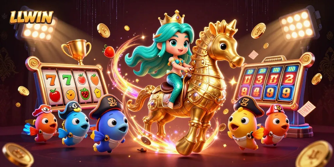 LLWIN provides an inviting atmosphere where players can engage with jackpot slots and vibrant sea-themed gaming.