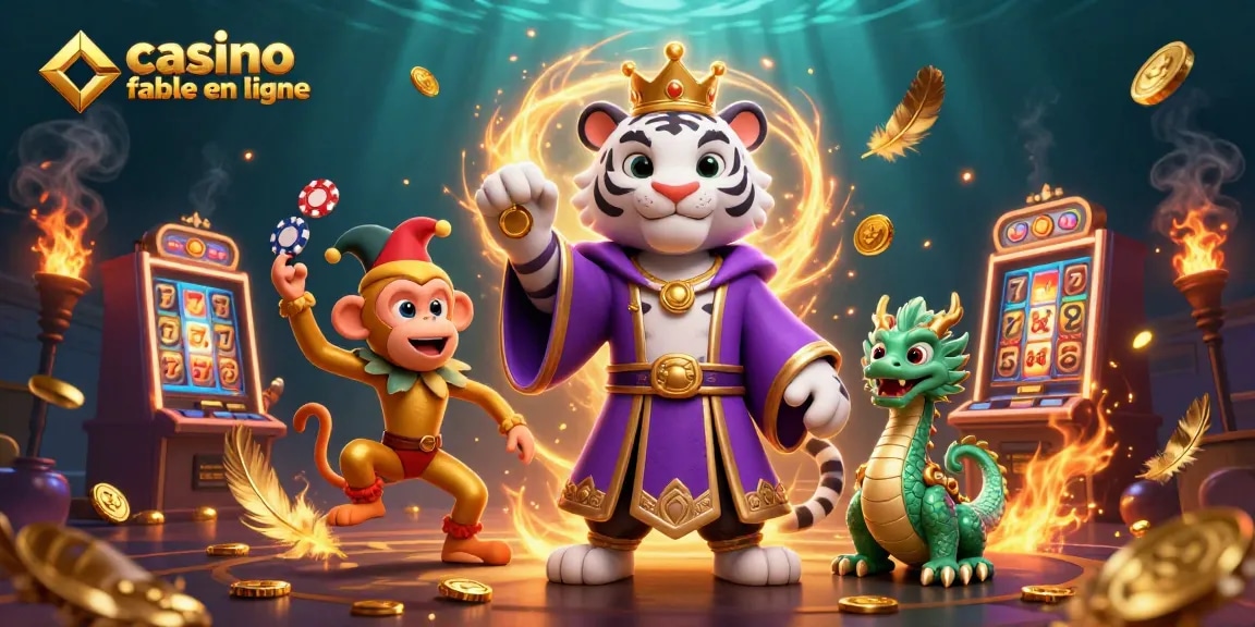 Participez à une action de haute qualité au casino fiable en ligne avec des personnages animés et des éléments de machines à sous.