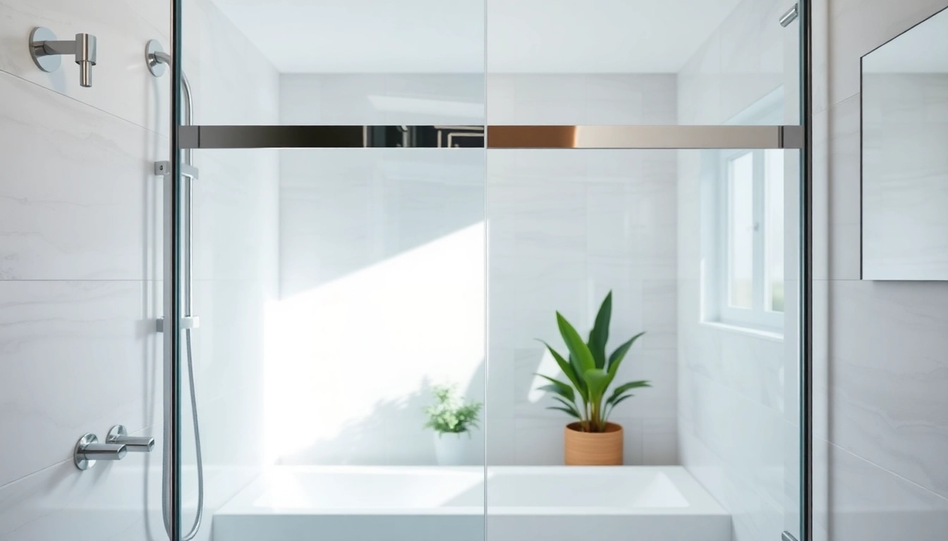 Examine paroi de douche élégante dans une salle de bain moderne, mettant en valeur son design.
