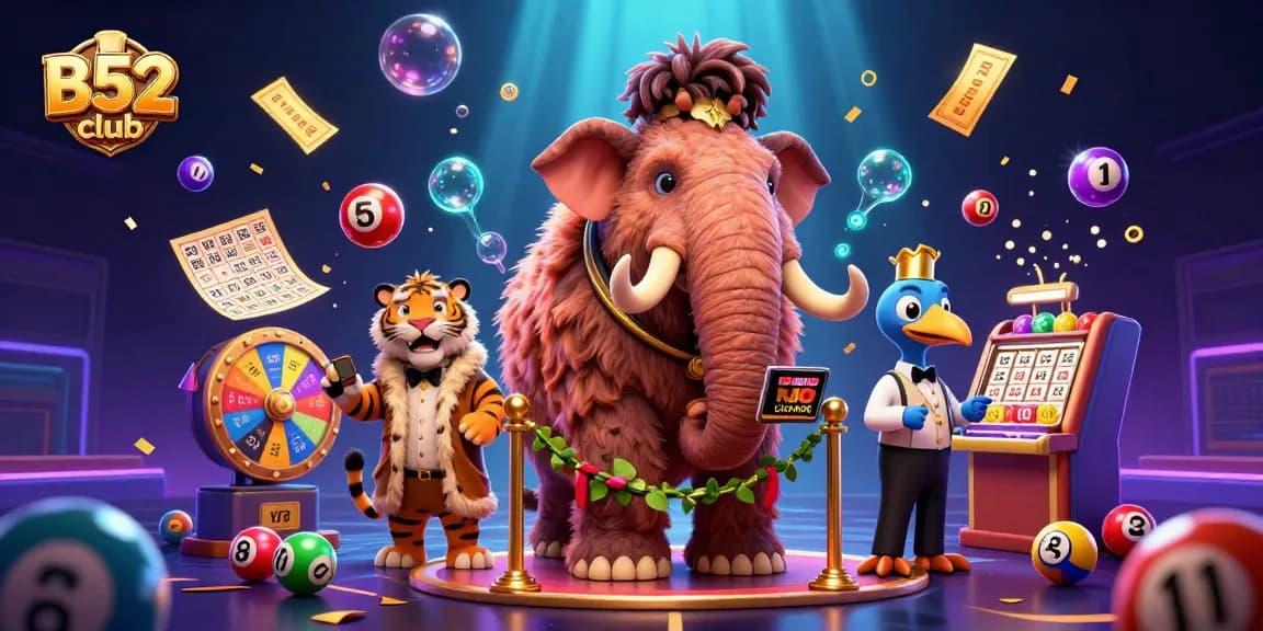 Join the exciting action at B52 club with vibrant gaming elements and engaging characters.
