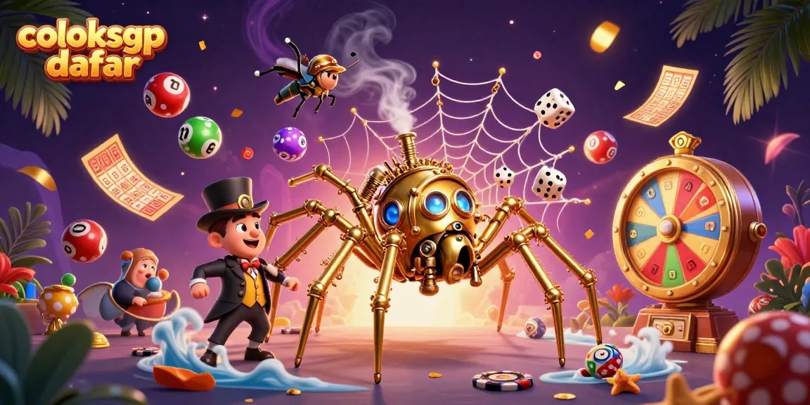 Catch winning opportunities with coloksgp daftar illustrated in vibrant 3D casino scene.