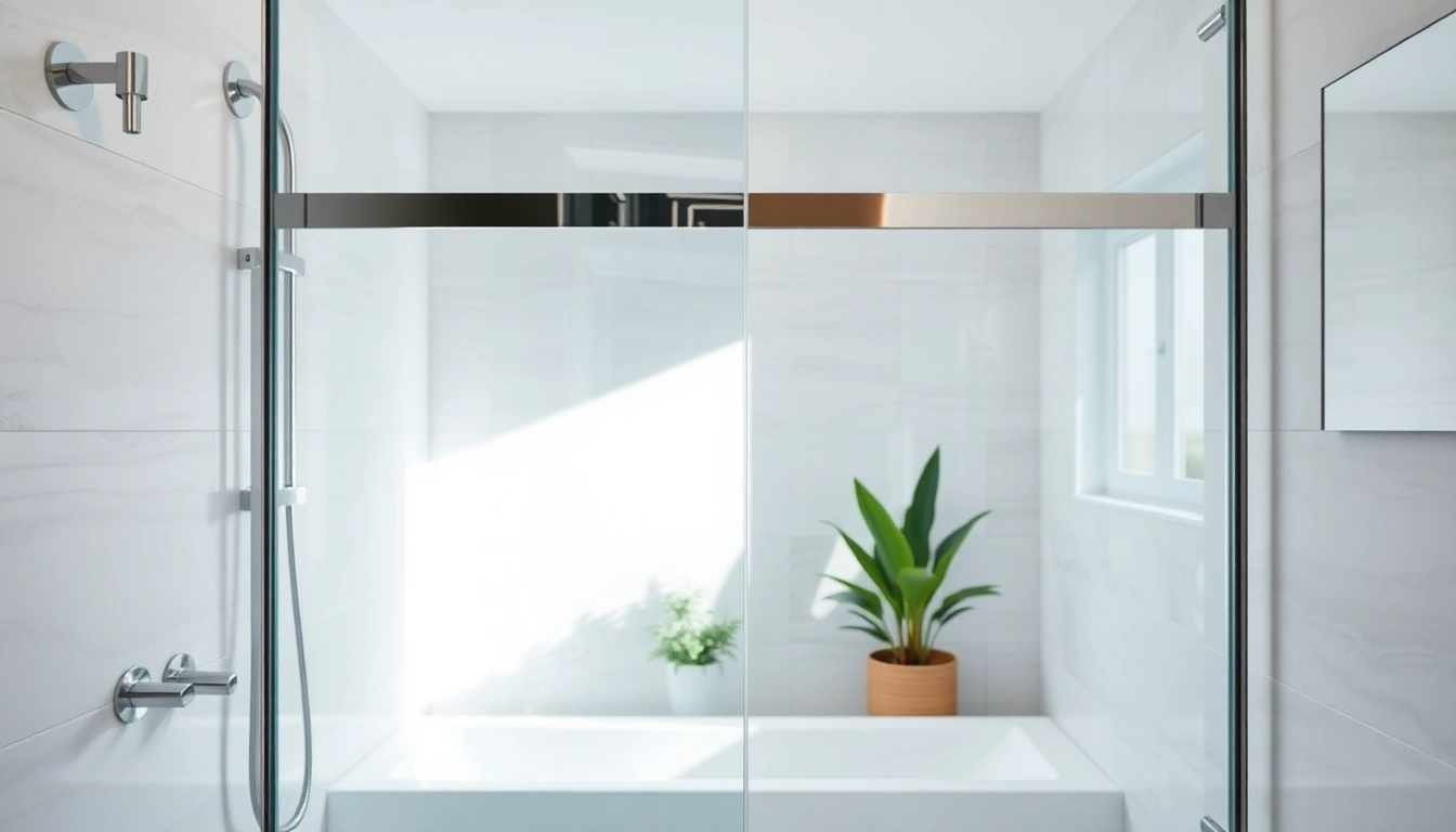 Examine paroi de douche élégante dans une salle de bain moderne, mettant en valeur son design.