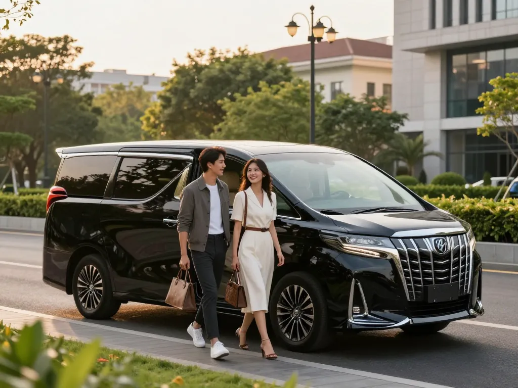 Thuê một chiếc Toyota Alphard sang trọng cho những trải nghiệm du lịch phong cách trong môi trường đô thị.