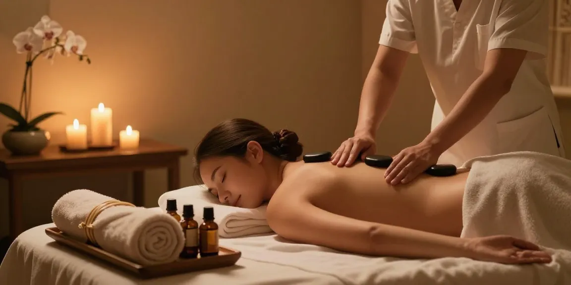 출장안마를 통한 힐링과 편안함을 경험하는 스파 마사지 장면