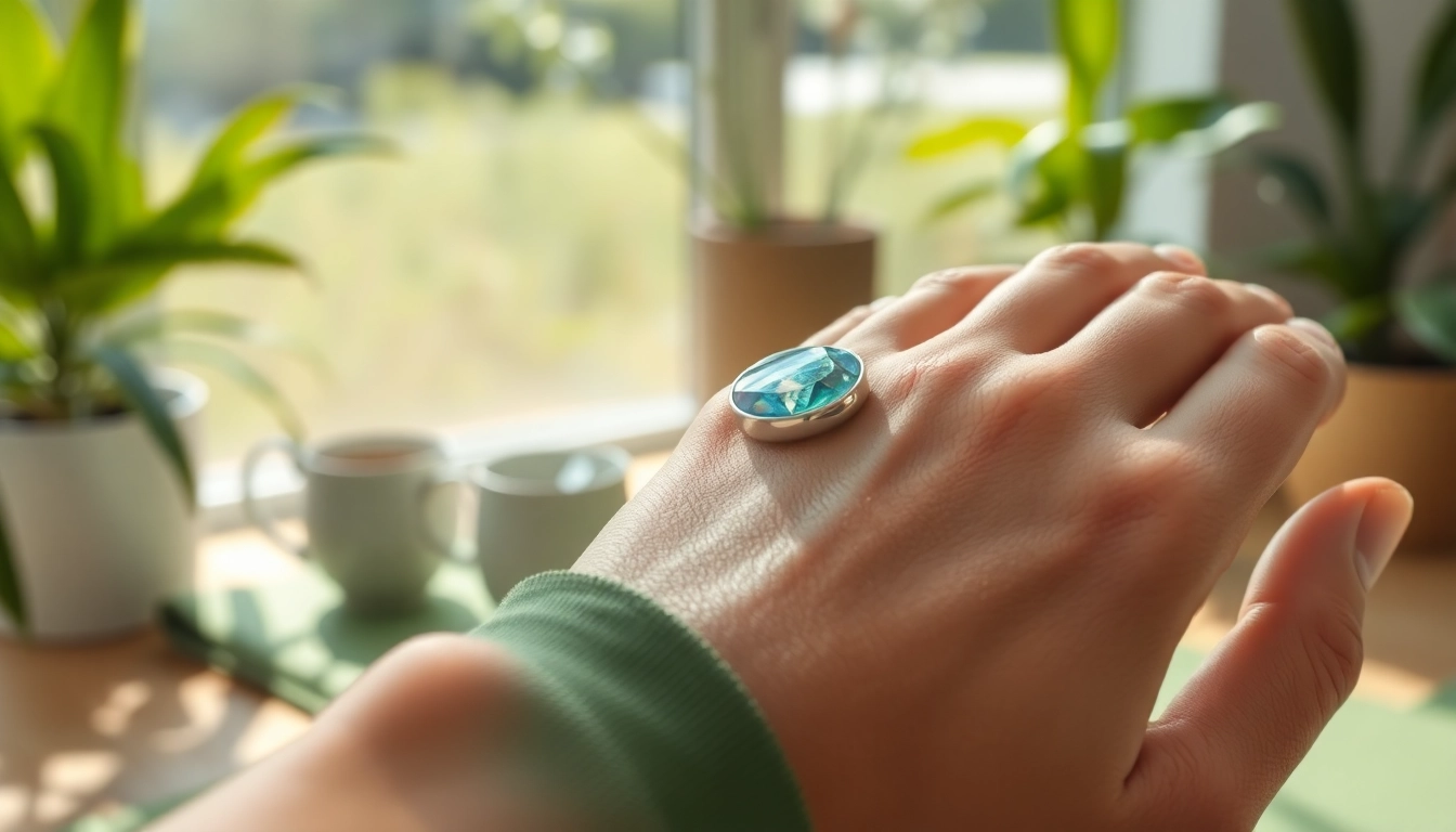 Engaging health ring visual highlighting its innovative features and design.