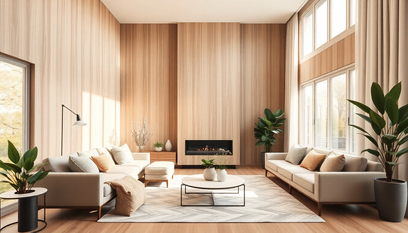 Showcasing stunning interior wall paneling in a modern living room with elegant decor.