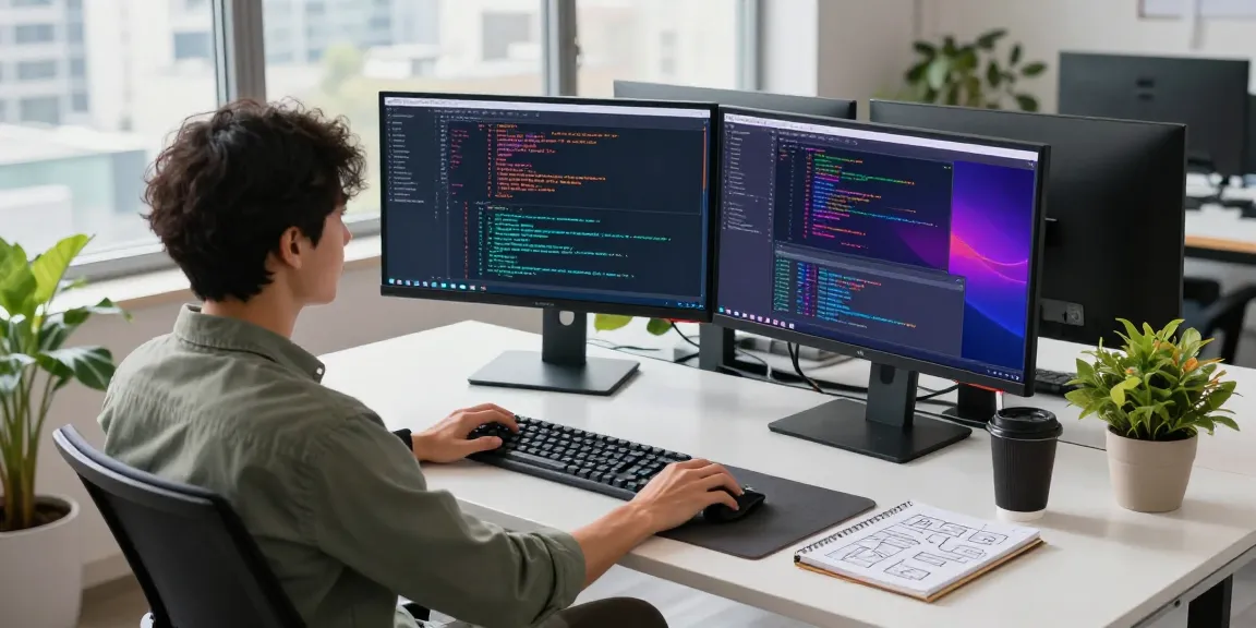 Efficient software workspace with developer coding, highlighting 截图软件下载 for enhanced productivity.