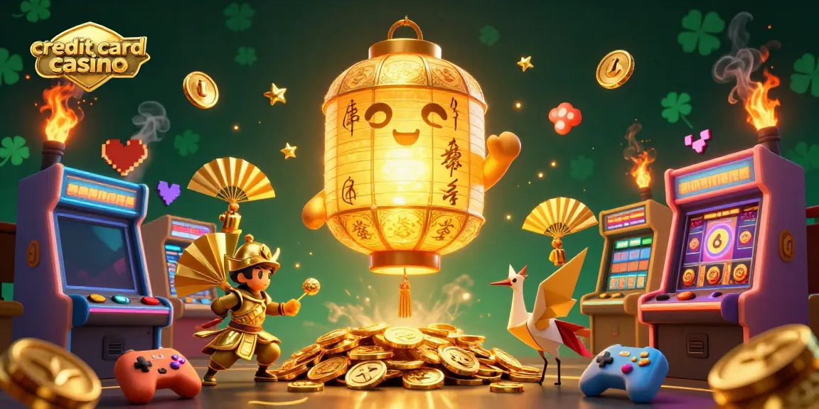 Experience the excitement of a credit card casino with vibrant characters and dynamic gaming elements.