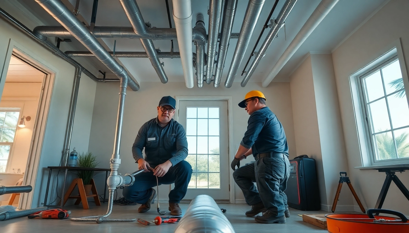 Whole house repiping services Clearwater FL highlighted by professionals replacing old plumbing.