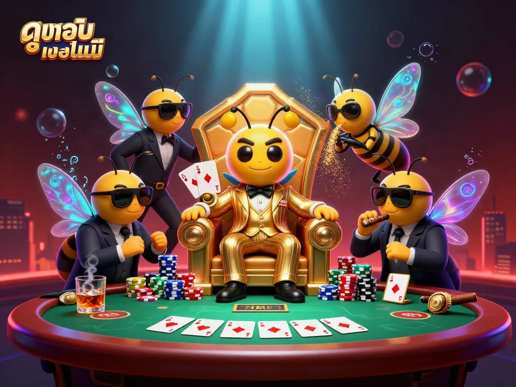 Experience breathtaking ดูบอลออนไลน์ in a vibrant 3D illustration adorned with engaging gambling elements.