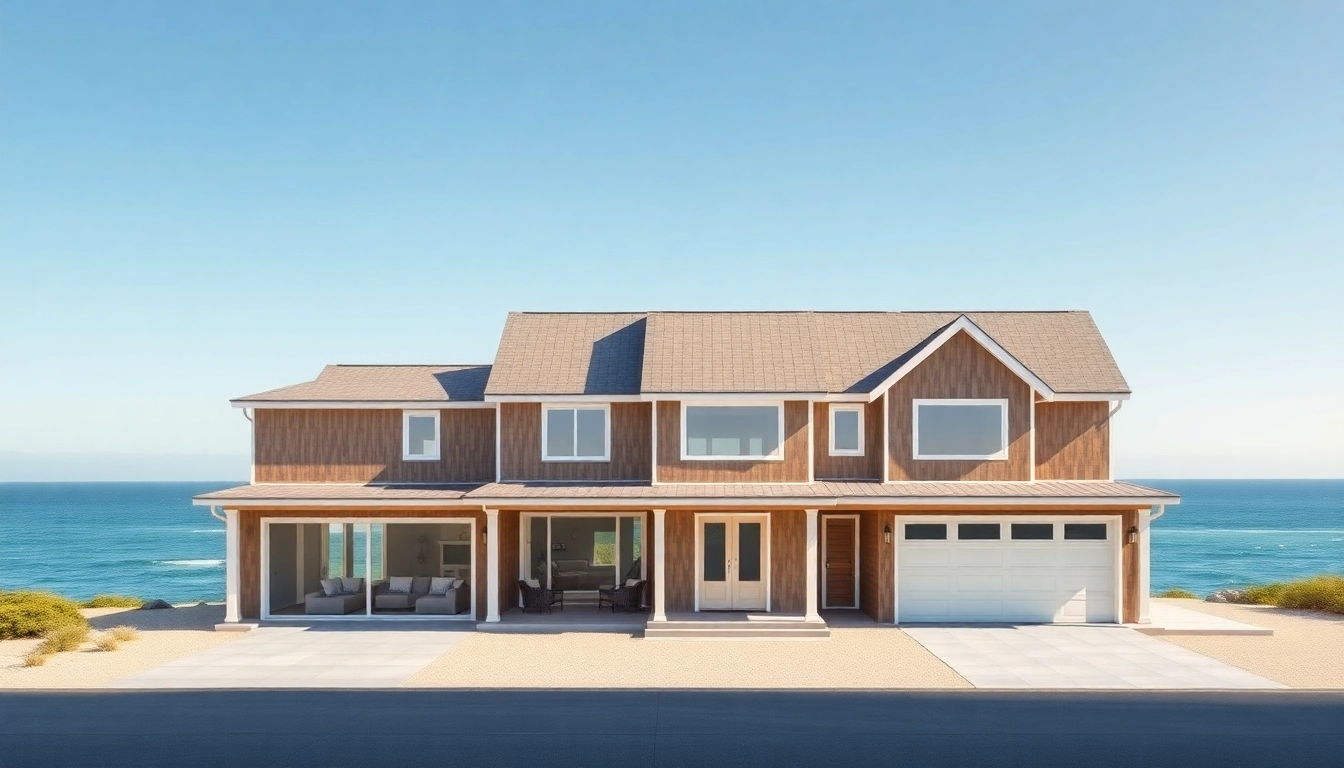 Beautiful cape cod home elegantly positioned next to the shoreline, showcasing modern expansion.