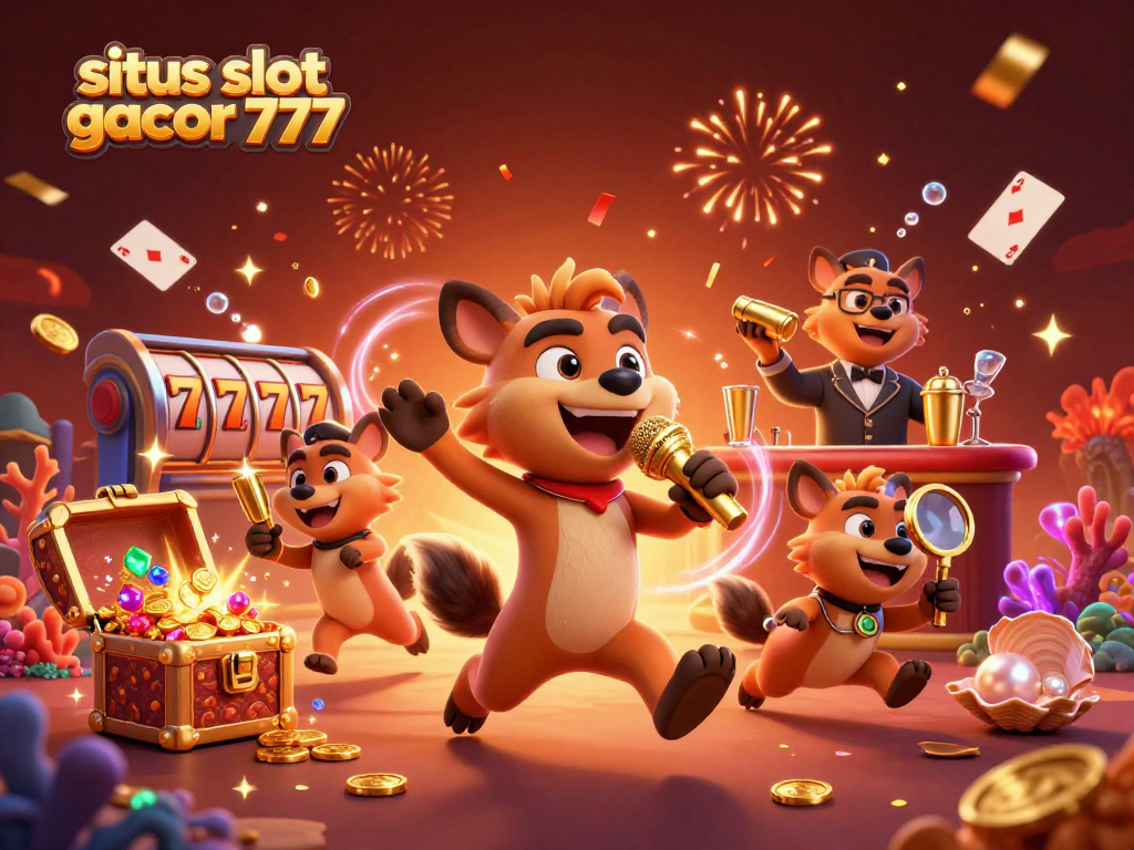 Savor thrilling wins at situs slot gacor 777 with vibrant hyena characters and lively casino elements.