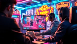 Menampilkan gameplay menarik dari daftar lapak303 game dalam suasana futuristik yang dinamis.