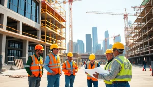 Skilled contractors collaborating on a construction project in New Jersey General Contractor setting.