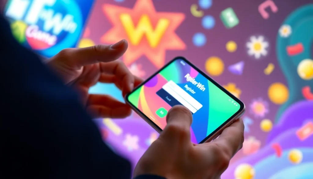 The user celebrates by engaging in the tashan win login process on their smartphone at home.