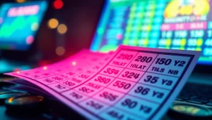 Menandai link togel dengan tiket lotere yang bersinar di lingkungan digital yang menawan.