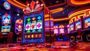 Menggoda penonton dengan link jewel4d slot yang menarik dari mesin slot berkilauan di kasino.