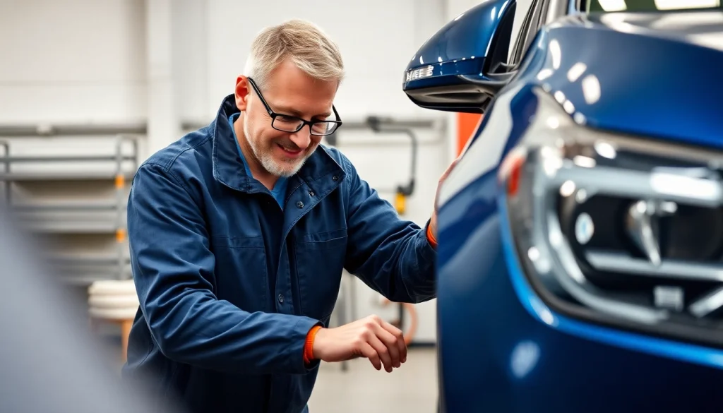 Gutachten Auto Aachen: Professioneller KFZ-Gutachter inspiziert Fahrzeugschaden.