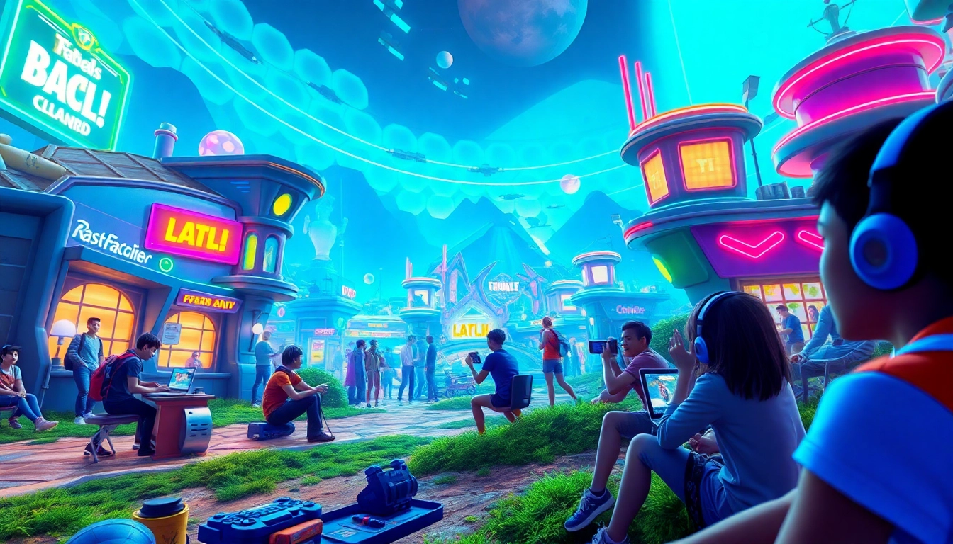 Permainan taruhan menarik hakim4d alternatif game dengan karakter beragam di lingkungan virtual yang cerah.