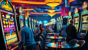 Menang di slot terpercaya dengan penuh semangat dan suasana kasino yang meriah.