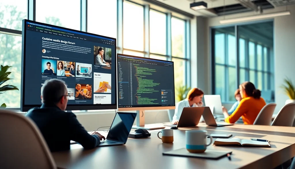 Engaging discussion on https://vj88.online/ in a modern workspace with diverse users brainstorming ideas.