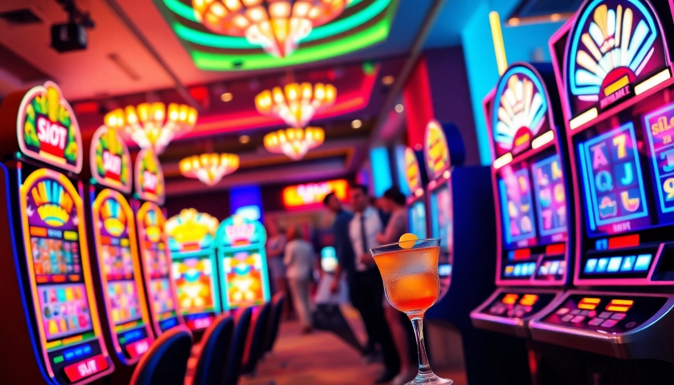 Menangkan pengalaman Unogg slot game yang seru dengan mesin slot berwarna-warni di kasino.