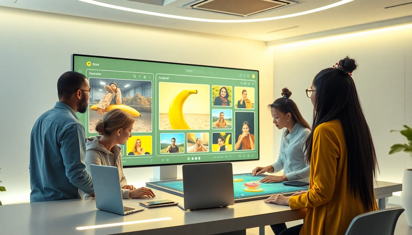 Transforming images with the innovative nano banana pro AI editing tool in a modern workspace.
