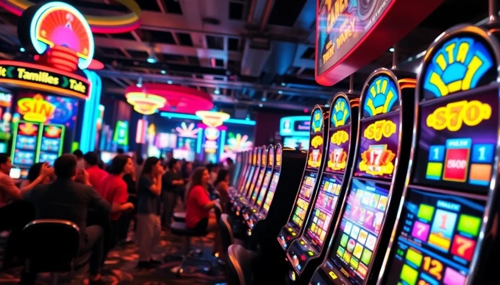 Momen seru bermain petani toto dengan mesin slot berwarna-warni yang mengasyikkan.