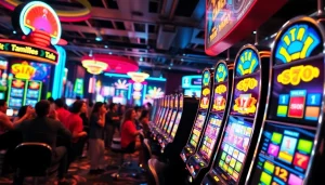 Momen seru bermain petani toto dengan mesin slot berwarna-warni yang mengasyikkan.