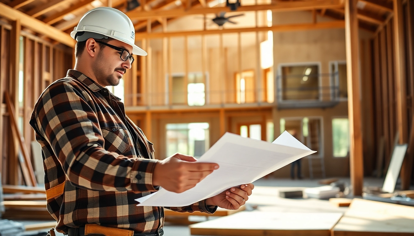 Builders collaborating on construction plans through Texas association of builders in a vibrant site setting.